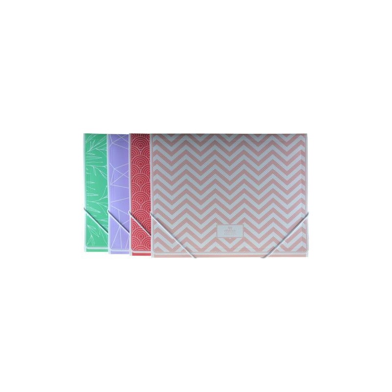 CARPETA GOMAS A4+ SURTIDO NORTH GLACE