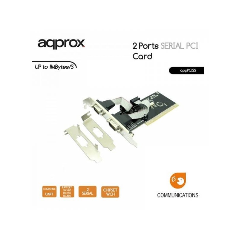 TARJETAS PCI 2 PUERTOS SERIE APPROX LOW PROFILE