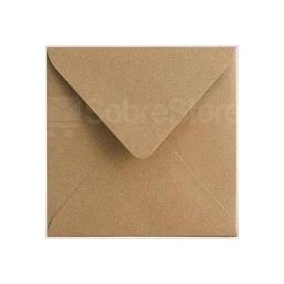 SOBRE MICHEL 17x17CM 140GR RECICLADO RUSTICOS KRAF