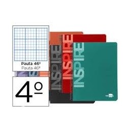 BLOC ESPIRAL CUARTO INSPIRE TAPA EXTRADURA N 46 80