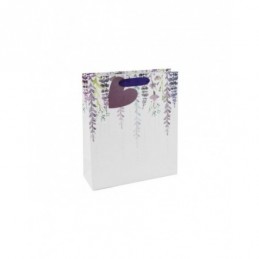 BOLSA REGALO FLORES COLGANDO 21.5x10x25.3 CM