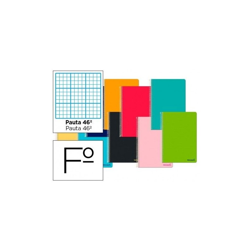 BLOC ESPIRAL LIDERPAPEL FOLIO 80H 60G RAYADO 46