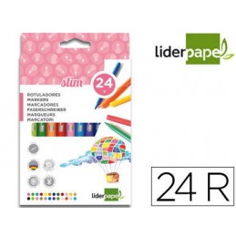 ROTULADOR LIDERPAPEL SLIM 24 UNIDADES RT07