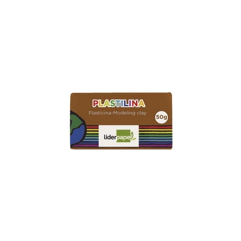 PLASTILINA LIDERPAPEL MARRON PEQUEÑO LIDERPAPEL