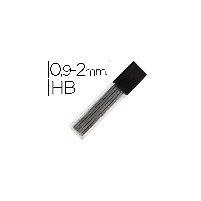 MINAS LIDERPAPEL GRAFITO RECTANGULARES 2x0.9MM HB