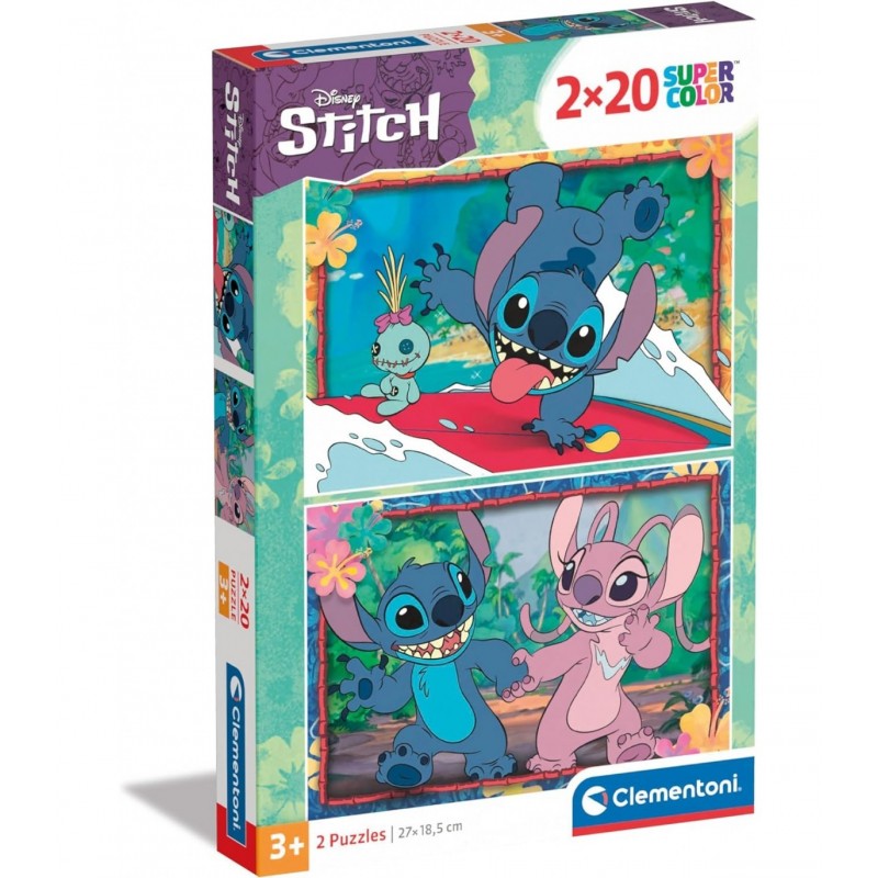 PUZZLE 2x20 DISNEY STITCH