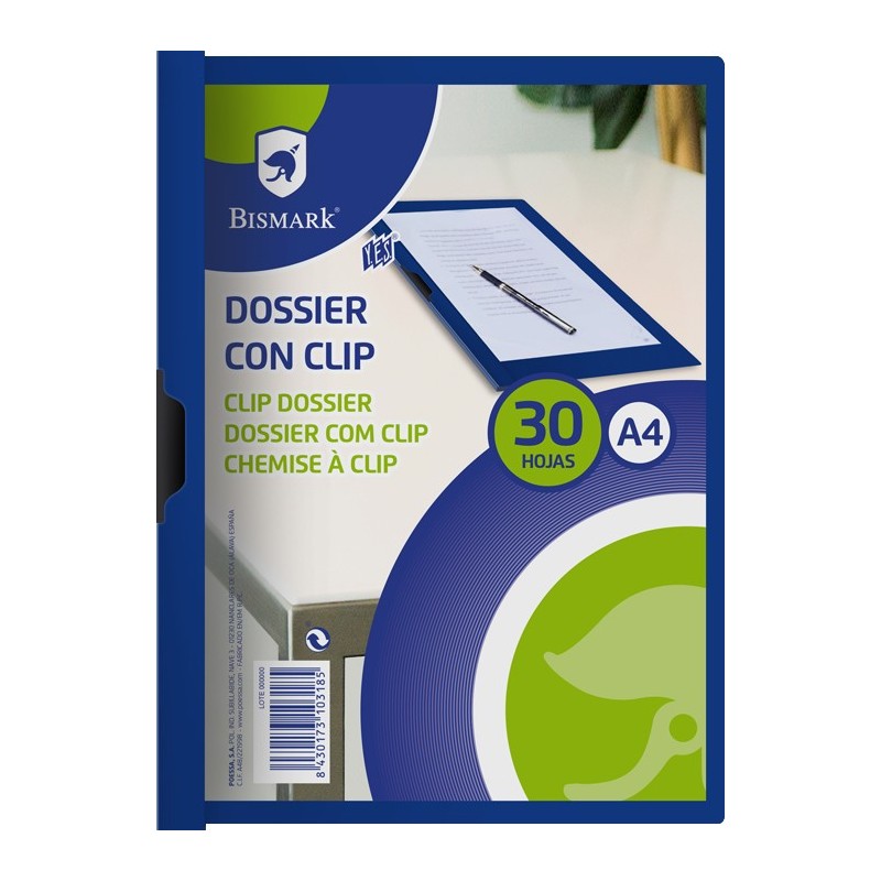 DOSSIER C/PINZA AZUL