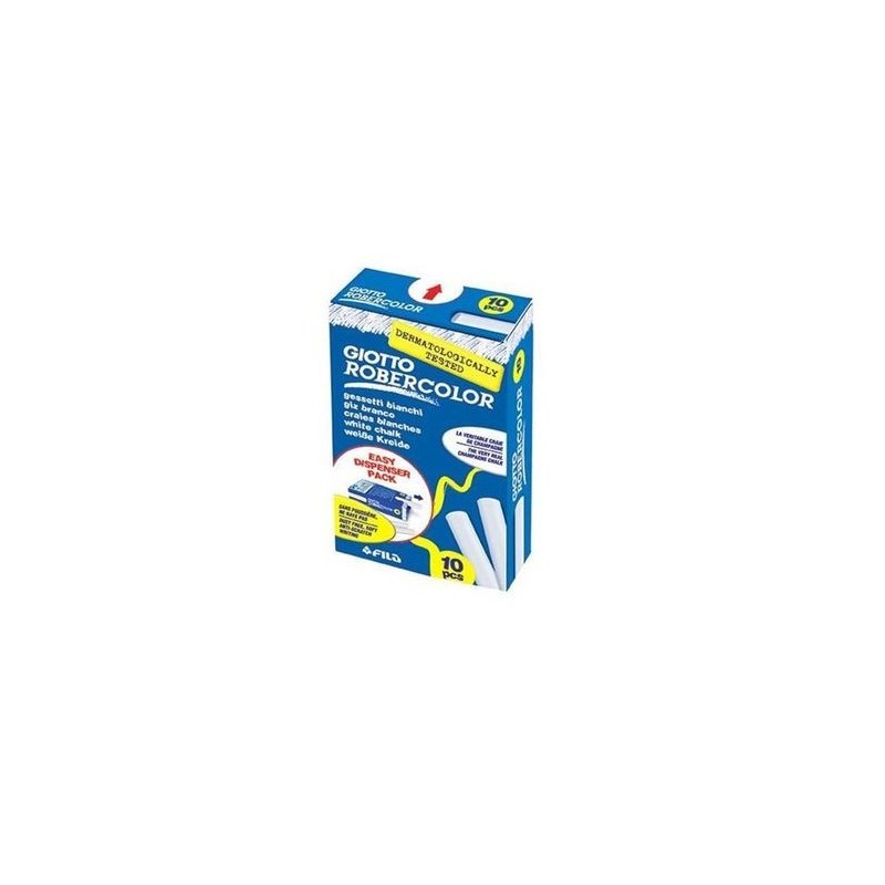 TIZA ROBERCOLOR C/10 BLANCA GIOTTO