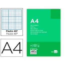 RECAMBIO LIDERPAPEL FOLIO 100H 60G M2 RAYADO NS46