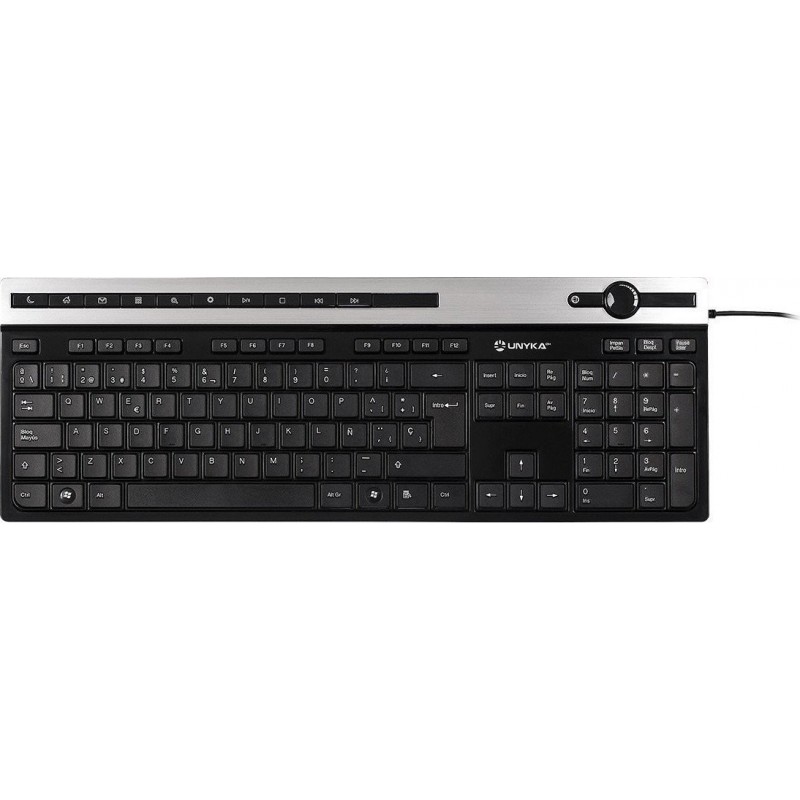 TECLADO UNYKACH A2930 USB CON 105 TECLAS Y VOLUMEN