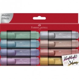 MARCADOR FABER TEXTLINER 46 METALICO ESTUCHE 8 COL
