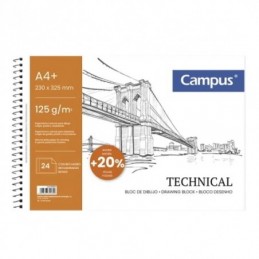 BLOC DUBUJO A4+ MICROPERFORADO 24H 125G CR