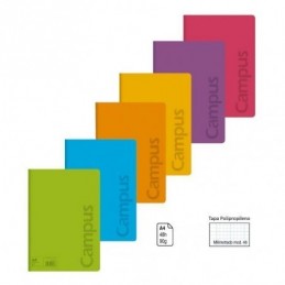 LIBRETA CAMPUS NUMERO 46 GRAPADA 90GR 48H