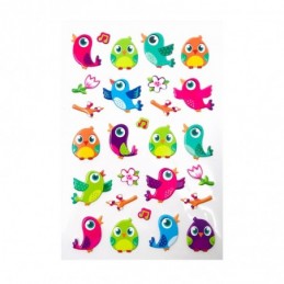 PEGATINAS 3D PAJAROS