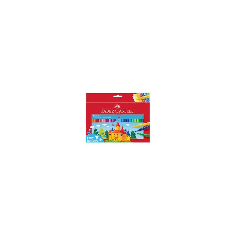ROTULADOR FABER CASTELL 50 COLORES CARTON
