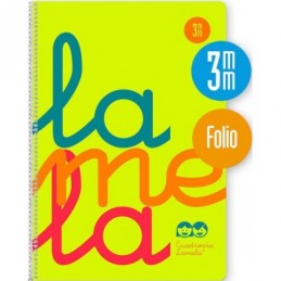 BLOC FOLIO PLASTIC CUADROVIA 3MM 80H 90GRS 6 COLOR