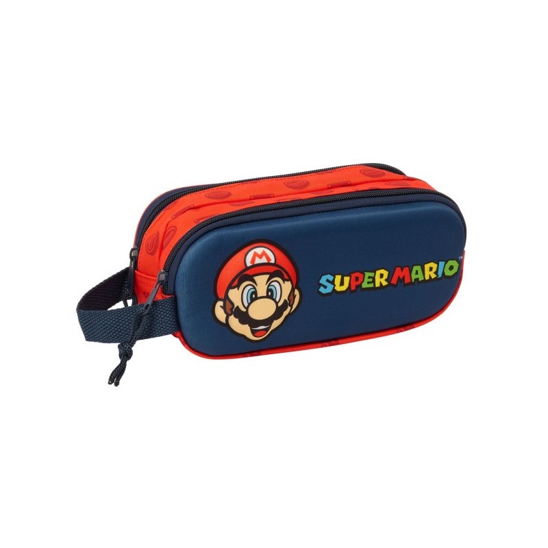 PORTATODO DOBLE 3D SAFTA SUPER MARIO