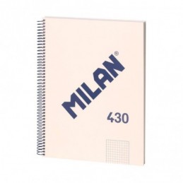 CUADERNO A4 80H ESPIRAL CUADRO 5X5 95GR BEIGUE