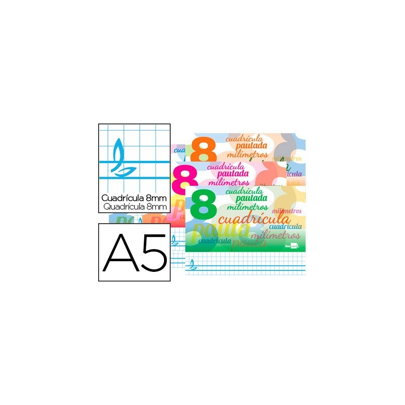 LIBRETA PAUTAGUIA 32 HOJAS A5 8mm APAISADA 70gr