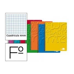 BLOC ESPIRAL LIDERPAPEL FOLIO 80H 60G 4MM CON MARG