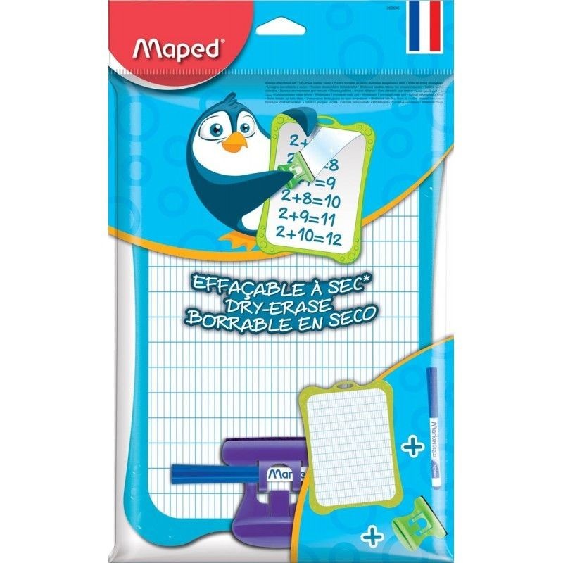 PIZARRA BLANCA + ACCESORIOS BOLSA