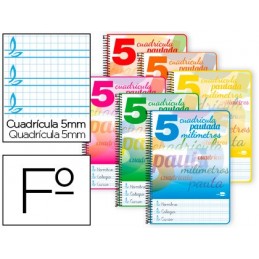 BLOCK ESPIRAL FOLIO PAUTAGUIA 5MM 40H 80gr