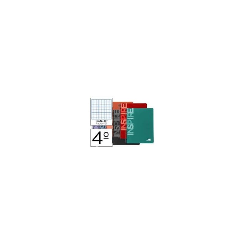 BLOC ESPIRAL CUARTO INSPIRE TAPA EXTRADURA N 46 80