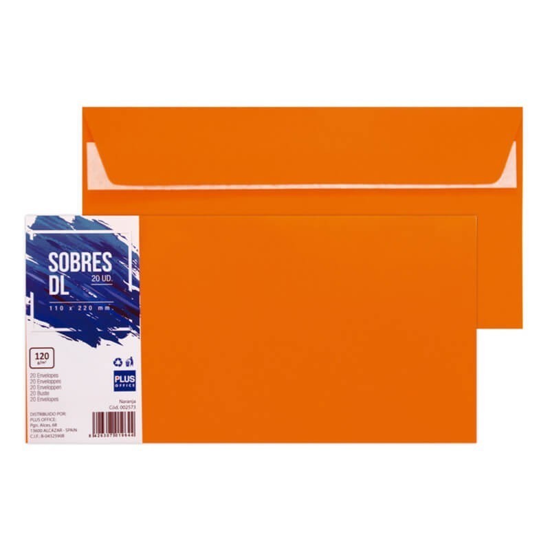 SOBRE PLUS 110x220 NARANJA