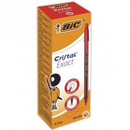 BOLIGRAFO BIC CRISTAL EXACT ROJO (CAJA 20 UDS)