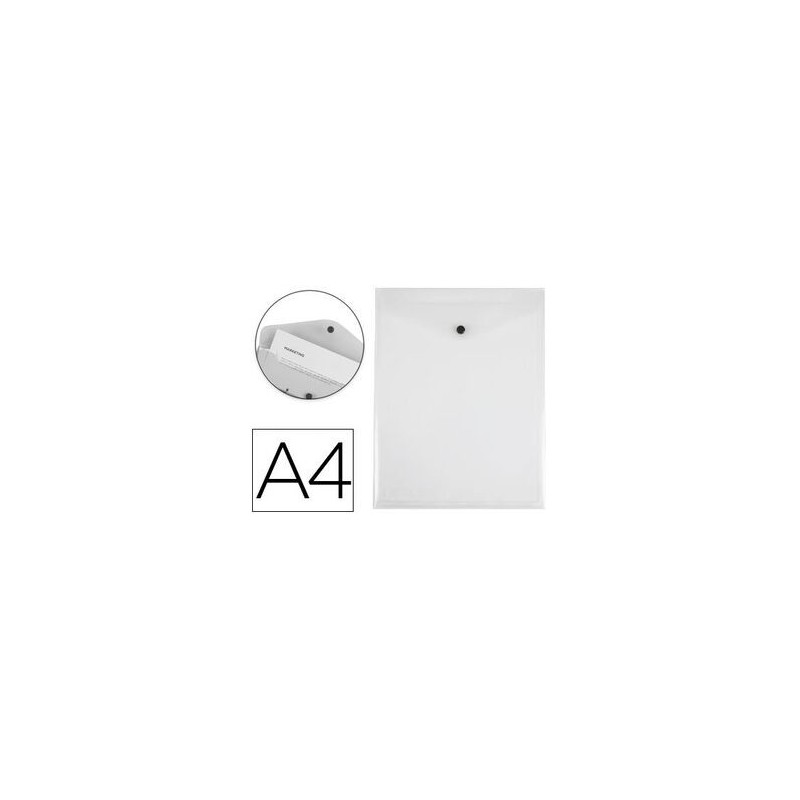 CARPETA DOSSIER BROCHE POLIPROP. A4 VERTICAL TRANS