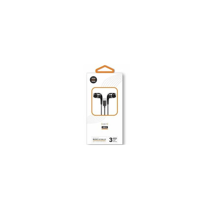 AURICULAR TECH TEC 1305 CON MICROFONO NEGRO USB C