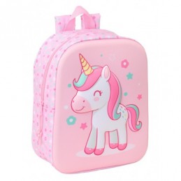 MOCHILA GUARDERIA 3D 27CM SAFTA UNICORN