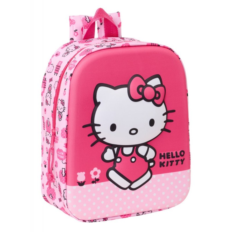MOCHILA GUARDERIA 3D HELLO KITTY 3D