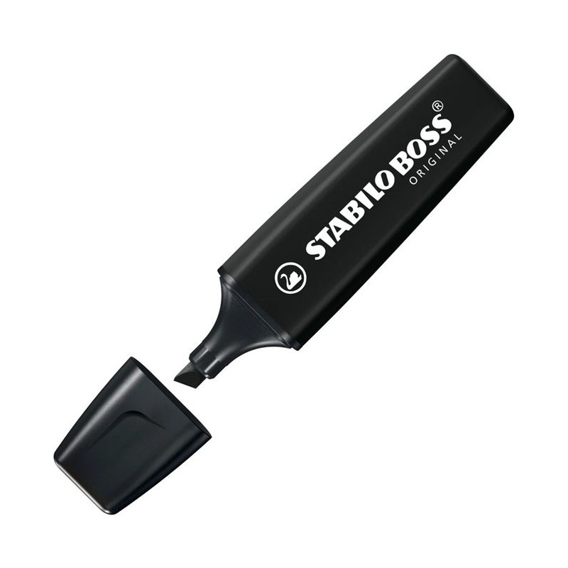 MARCADOR STABILO BOSS NATURECOLORS NEGRO