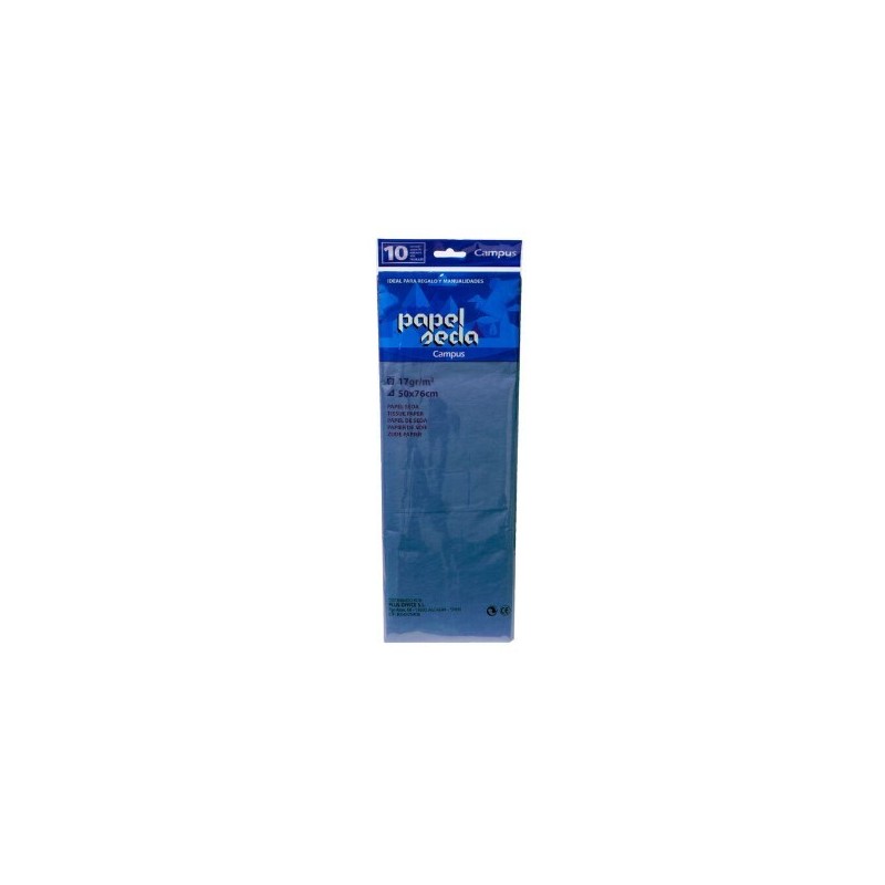 PAPEL SEDA MAKRO 10H AZUL OSCURO