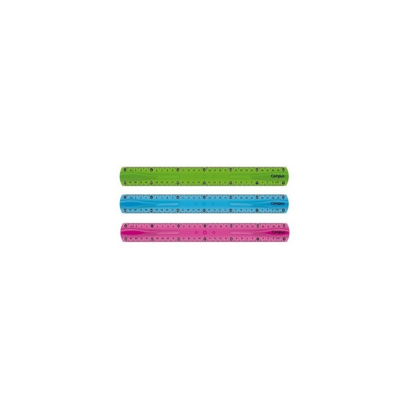 REGLA MAKRO PLASTICO 30CM FLEXIBLE