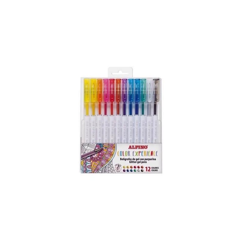 PLUMAS RMS GEL/PURPURINA 12UDS
