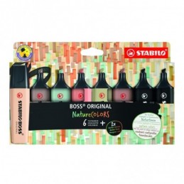 MARCADOR STABILO BOSS ORIGINAL NATURECOLORS 8 COLO