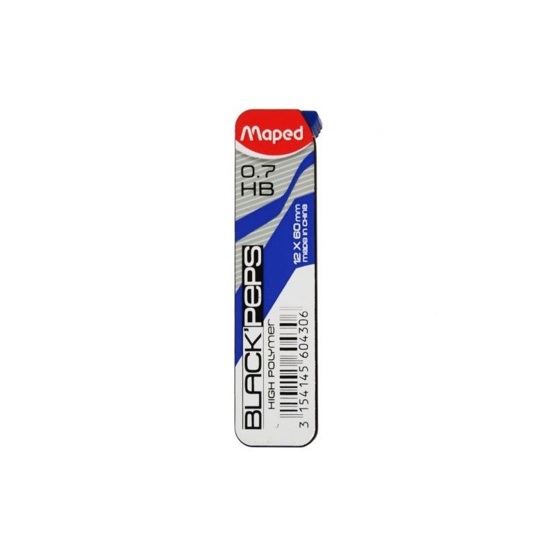 MINAS MAPED 0,7 MM HB ESTUCHE 12 UDS
