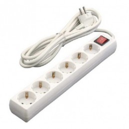 ALARGADERA 5 TOMAS 1M CABLE CON INTERRUPTOR