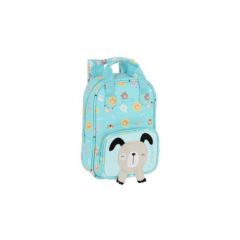 MOCHILA INFANTIL CON ASAS FACIL LIMPIEZA AZUL