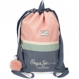 GYM SAC C/CREMALLERA PEPE JEANS OLAIA AZUL