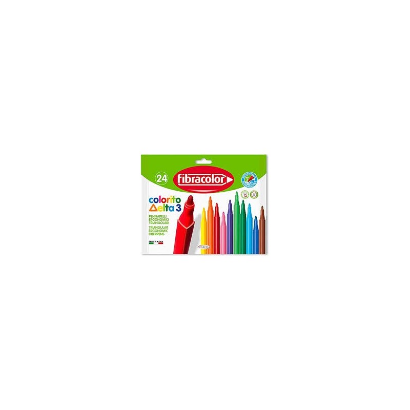 ROTULADOR TRIANGULAR SUPER LAVABLE 24 COLORES