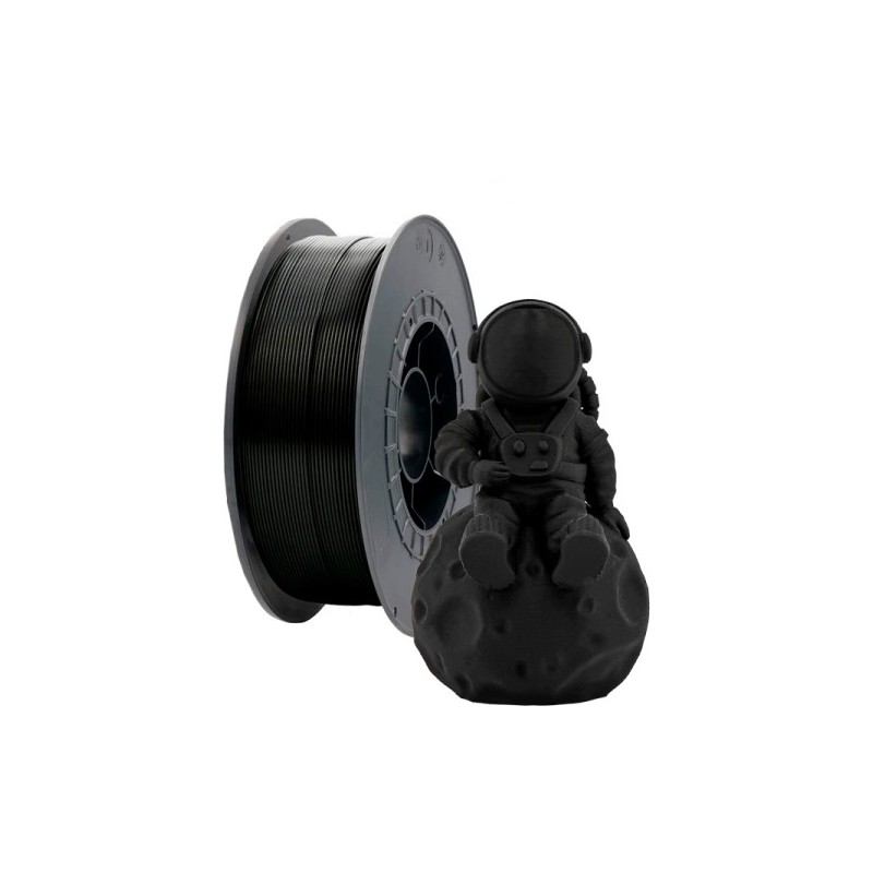 FILAMENTO 3D PLA DIAMETRO 1.75MM BOBINA NEGRO