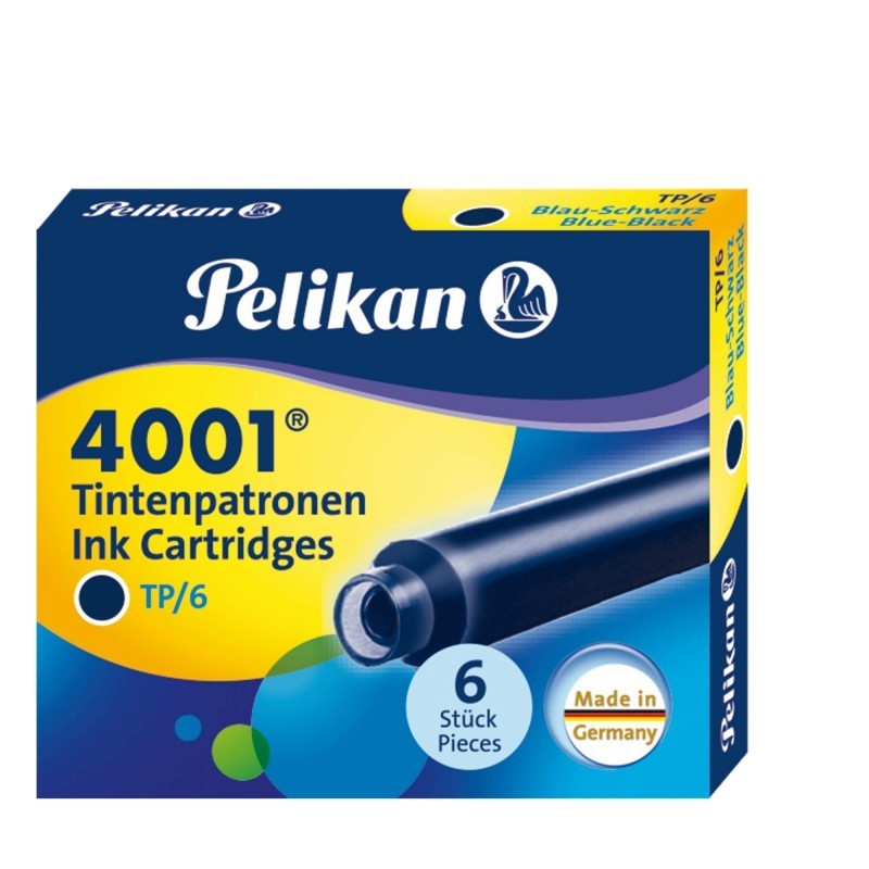 TINTA PELIKAN AZUL REAL E/6 CARTUCHOS