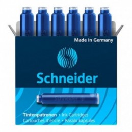 TINTA CARTCHO AZUL REAL C/6UDS SCHEIDER