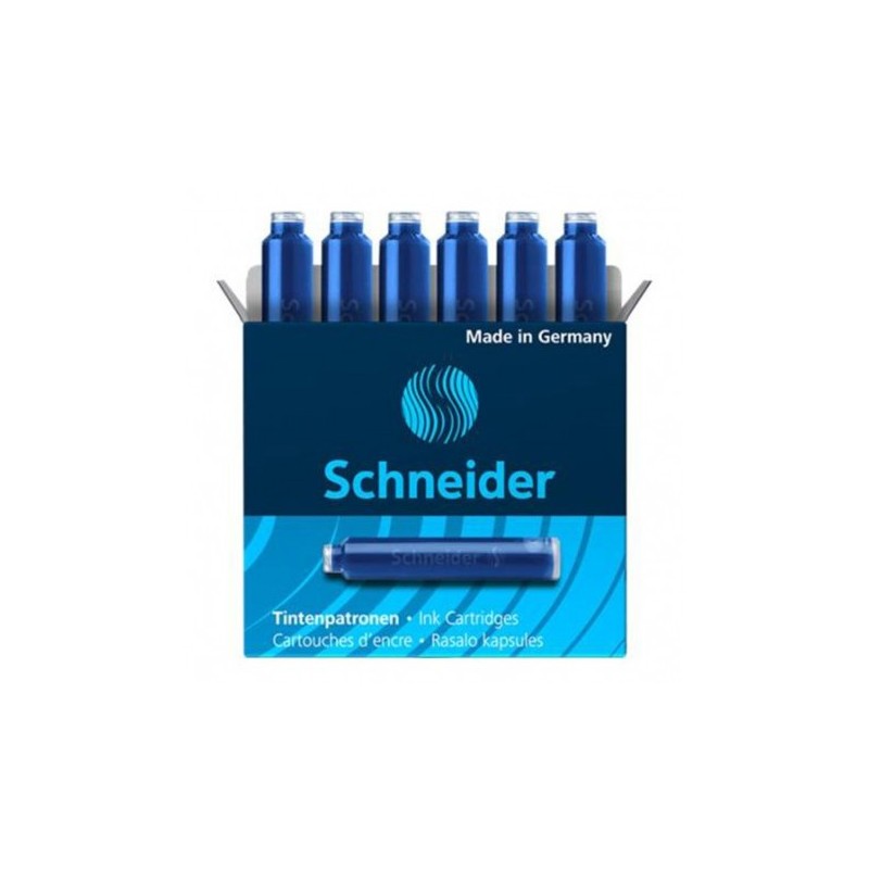 TINTA CARTCHO AZUL REAL C/6UDS SCHEIDER