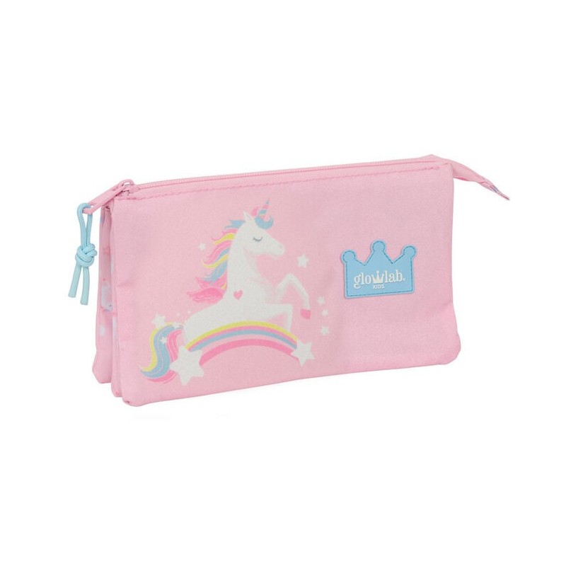 PORTATODO TRIPLE GLOWLAB KIDS UNICORNIO