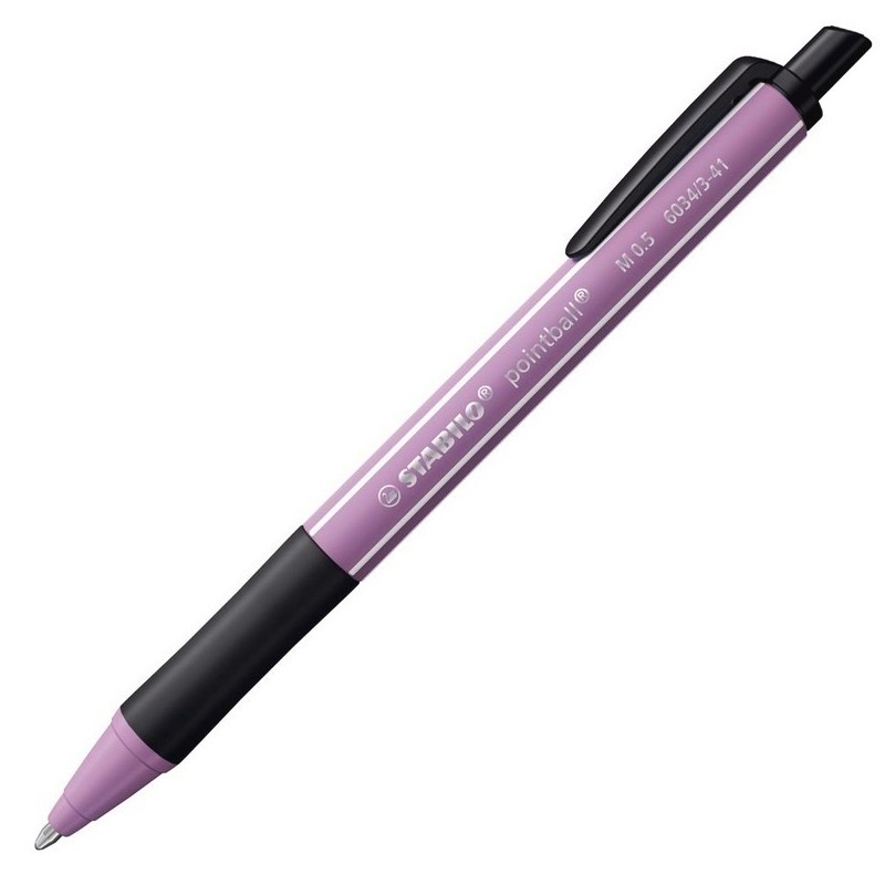 BOLIGRAFO STABILO POINTBALL WILDFLOWER LILA GRISAC