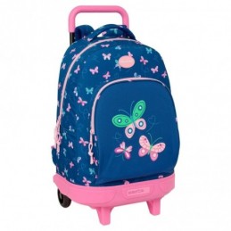 MOCHILA GDE CON RUEDAS COMPACT EXTRAIBLE MARIPOSAS